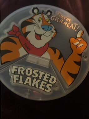 Frosted Flakes Tony Tiger Blue Snack Container